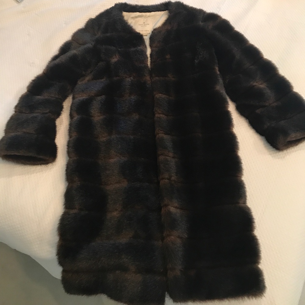 Kate Spade Faux Fur Coat